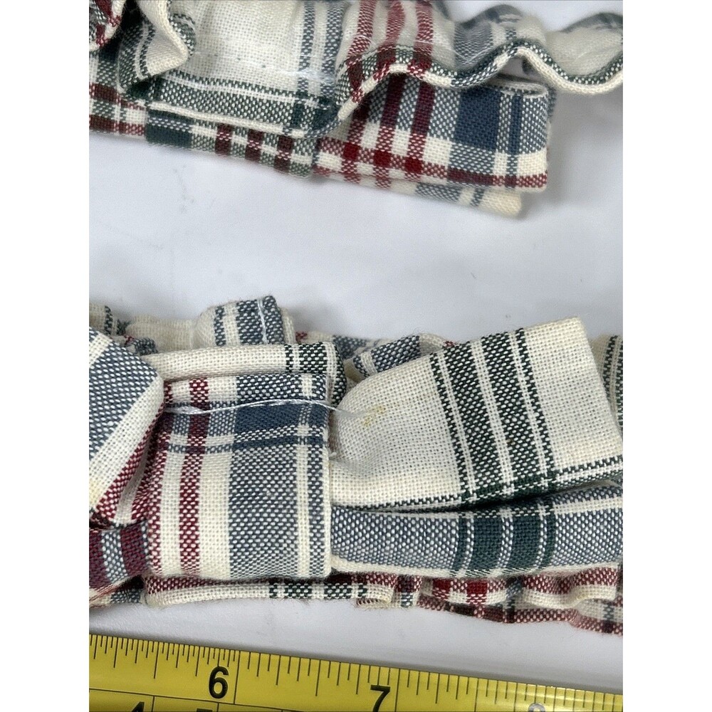 Longaberger Fabric Basket Cake Liner Garter Lot Ficus Ruffled Floral Daisy Plaid - Picture 5 of 13